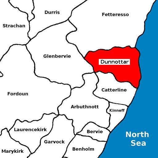 map of Dunnottar